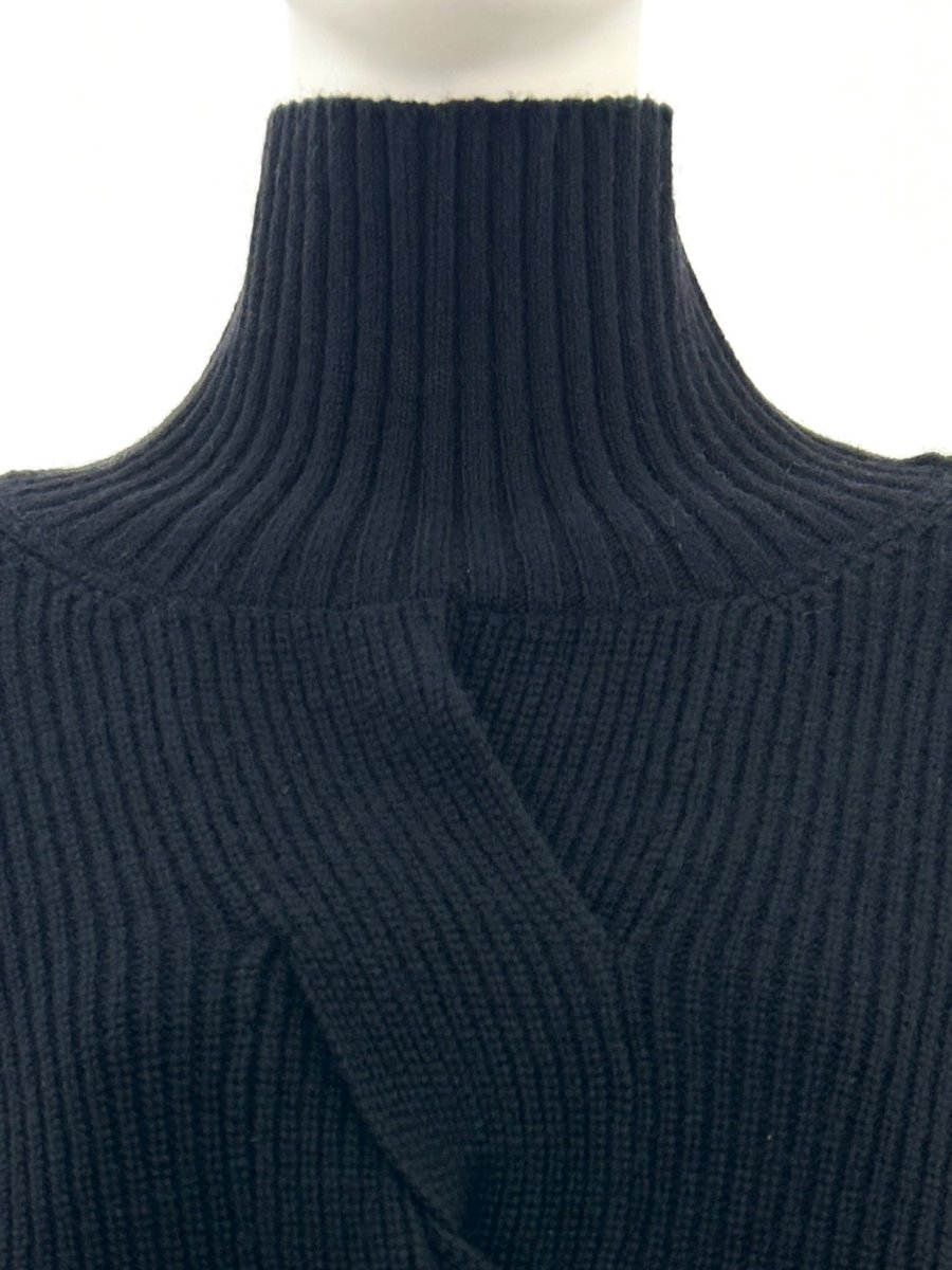 画像10: ミックスケーブルニット　スタンドネック (10)