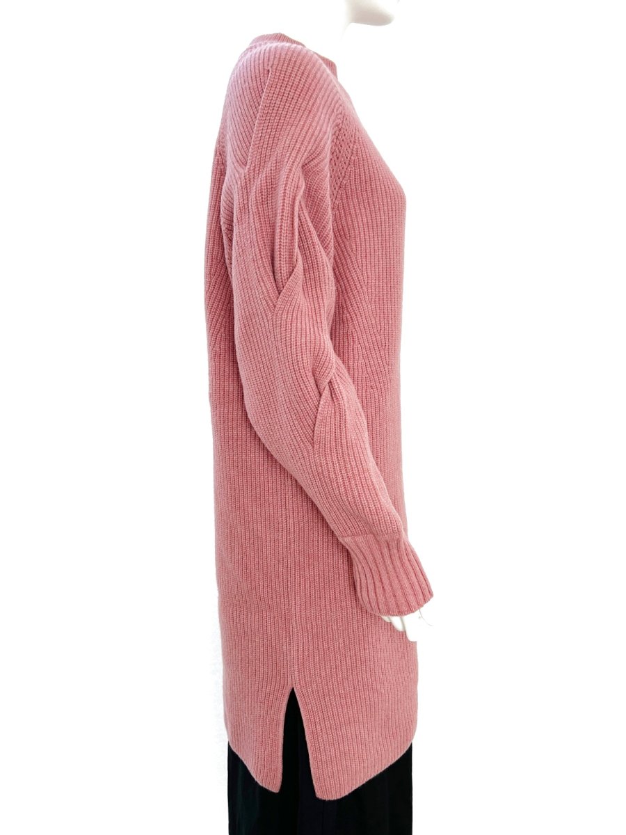 画像2: ミックスケーブルニット　チュニック  (2)