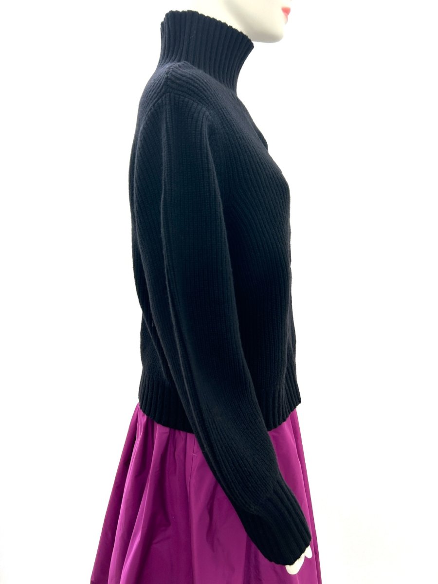 画像8: ミックスケーブルニット　スタンドネック (8)