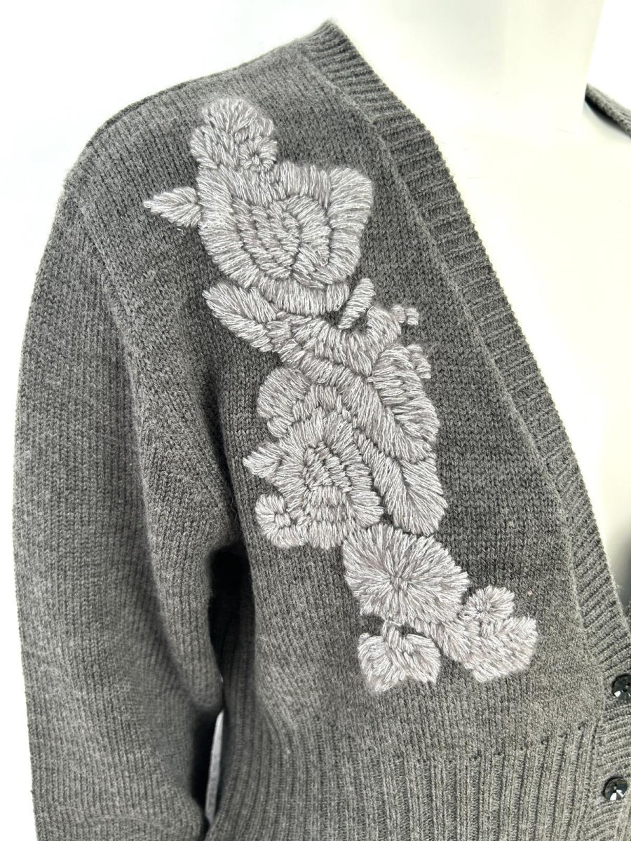 画像8: エンブロイダリーニット ロングカーディガン  (8)