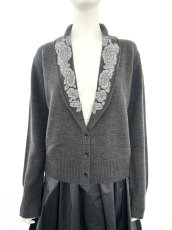 画像4: エンブロイダリーニット カーディガン  (4)