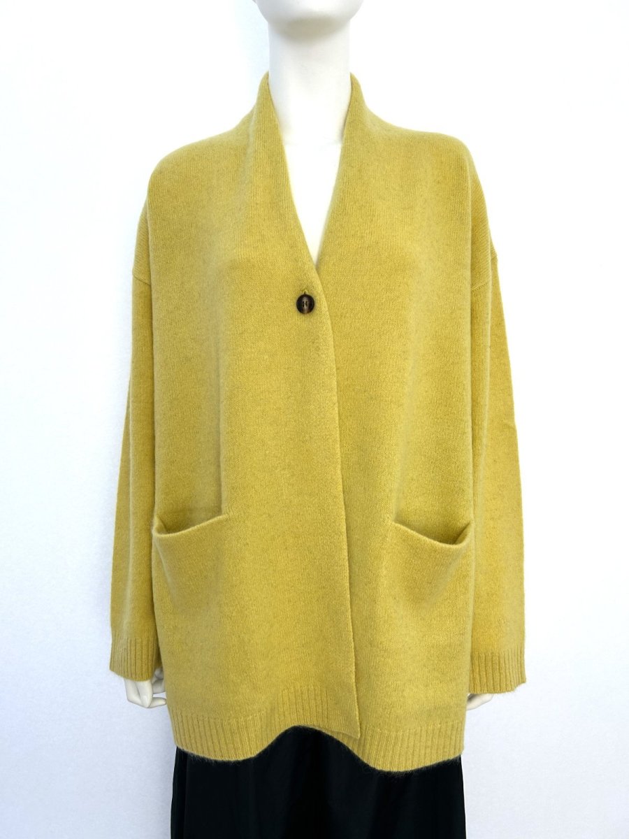 画像1: エアリーヤクニット　カーディガン  (1)