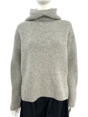 画像1: ミックスケーブルニット フード付き (1)