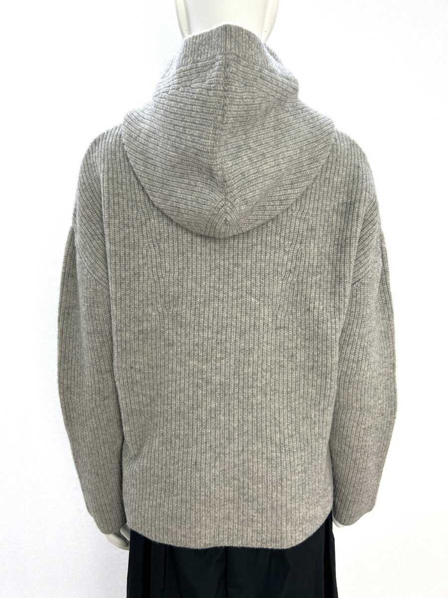 画像4: ミックスケーブルニット フード付き (4)