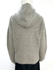 画像4: ミックスケーブルニット フード付き (4)