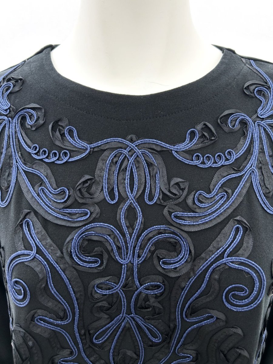 画像5: ウォーム天竺チュニック リボン刺繍チュニック  (5)