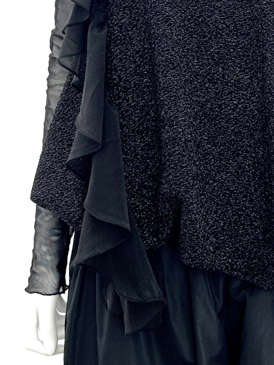 画像12: スパークルジャガード フリルブラウス  (12)