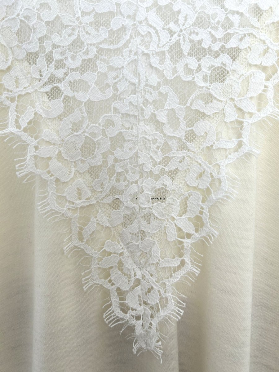 画像5: クイーンウールスムース Vネックレース  (5)