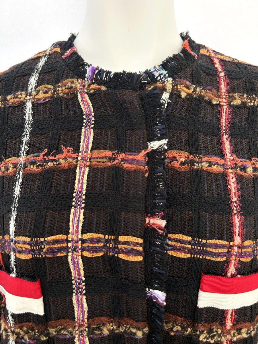 画像4: ツイードチェック　コート  (4)