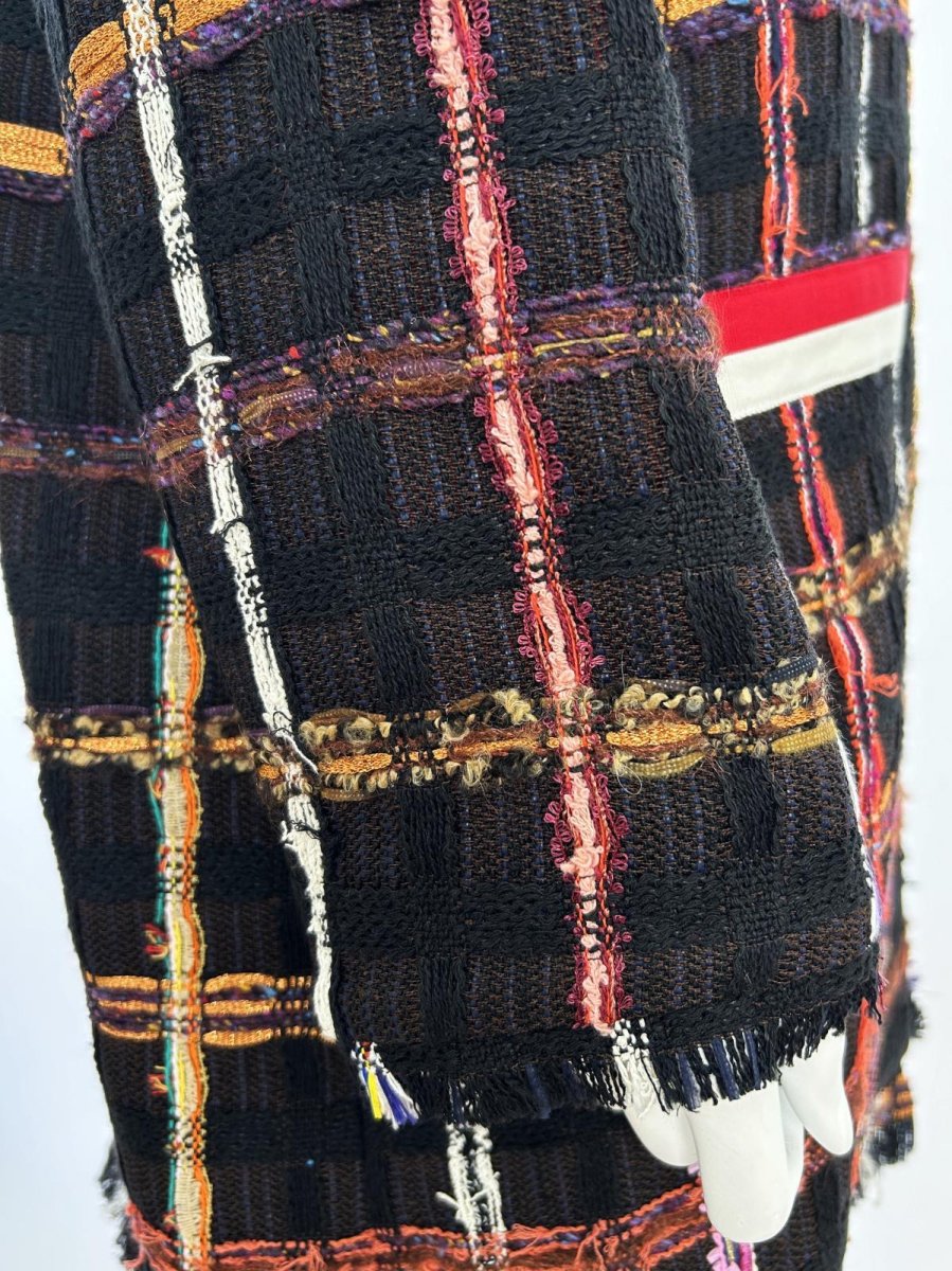 画像5: ツイードチェック　コート  (5)