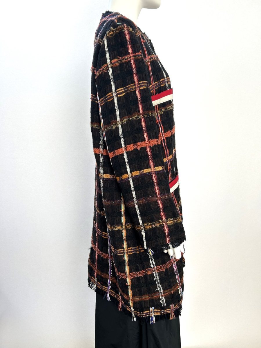 画像2: ツイードチェック　コート  (2)