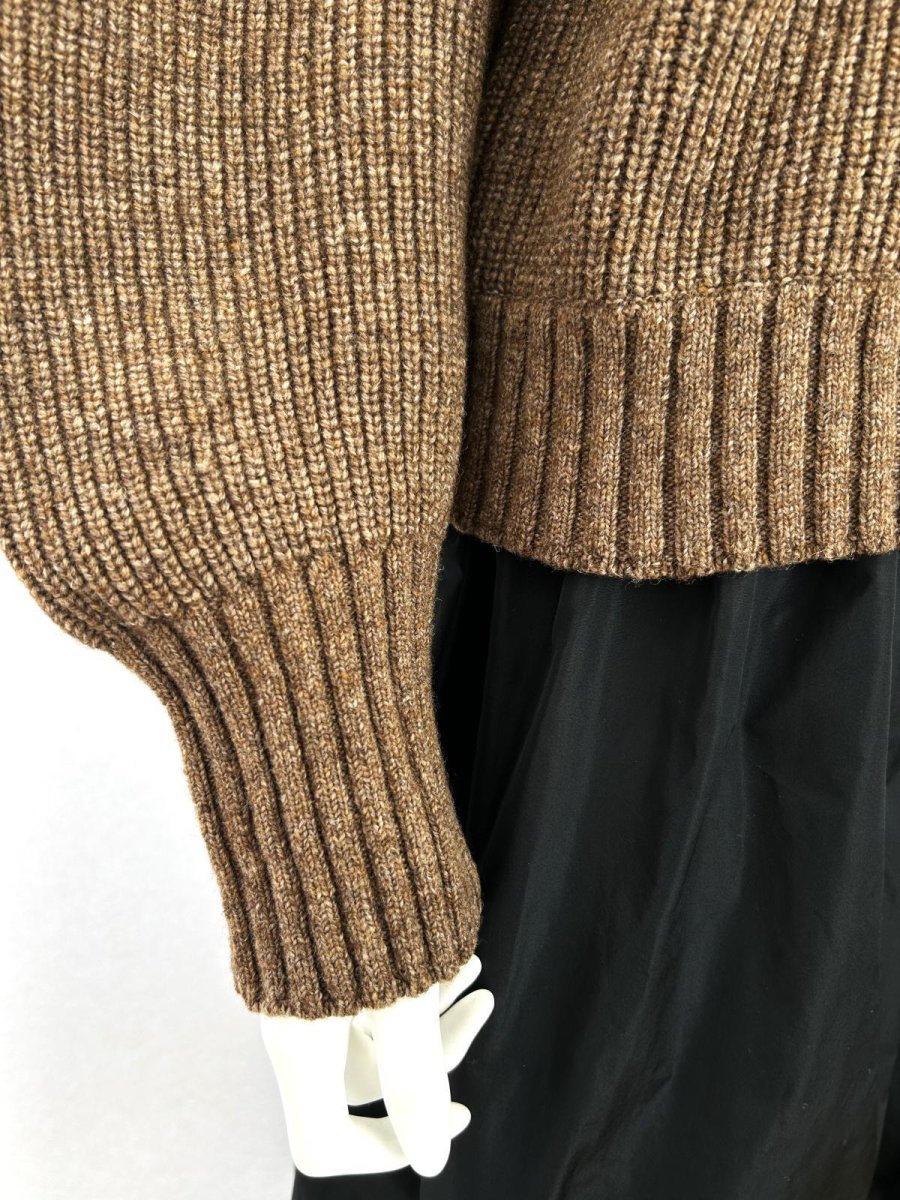 画像6: ミックスケーブルニット　スタンドネック (6)