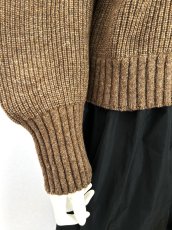 画像6: ミックスケーブルニット　スタンドネック (6)