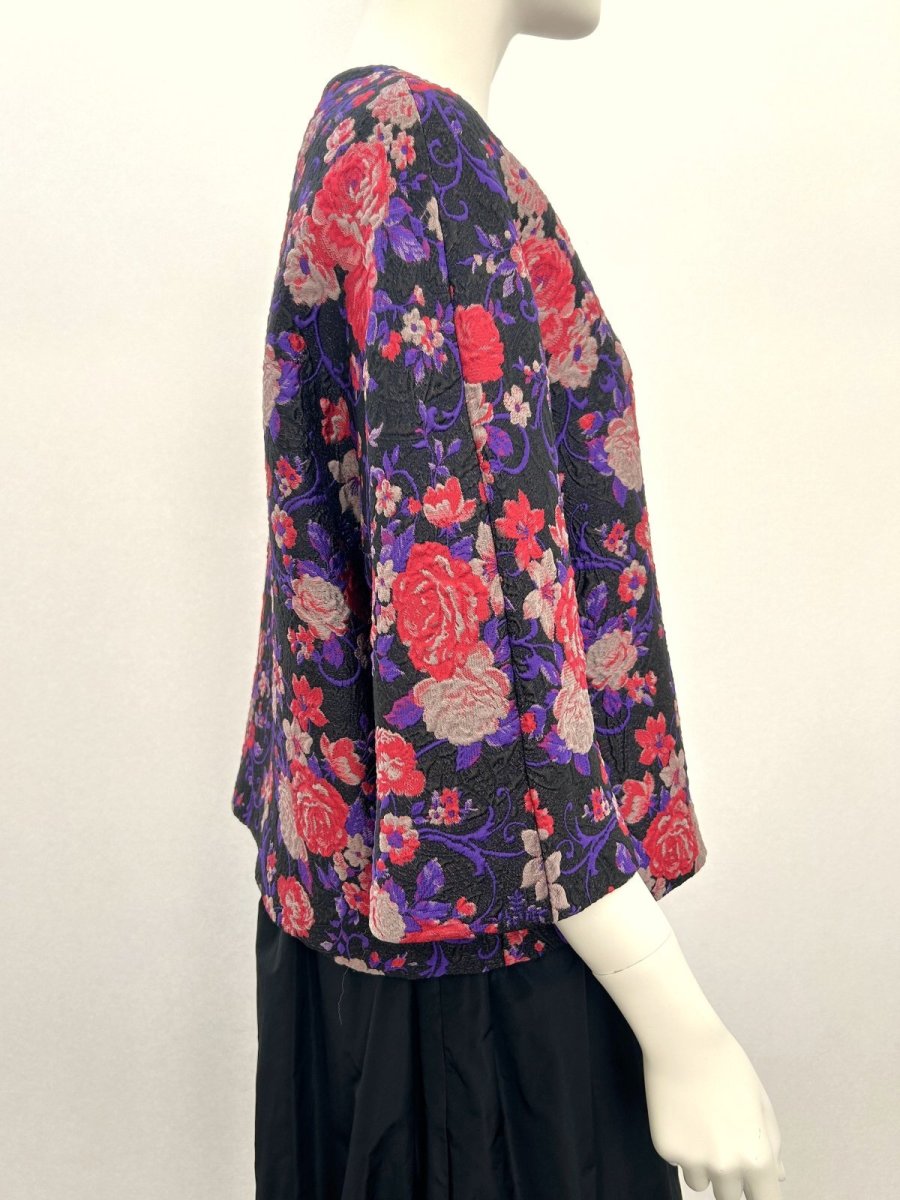 画像2: カラフルジャガード　ブラウス  (2)