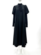 画像1: ウールリッチ２WAY　パフスリーブワンピース  (1)