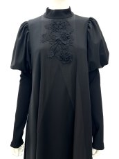 画像4: ウールリッチ２WAY　パフスリーブワンピース  (4)