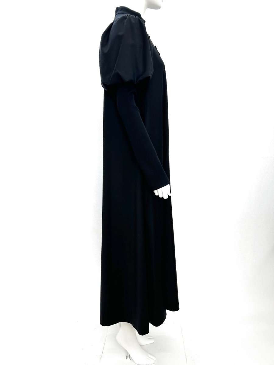 画像2: ウールリッチ２WAY　パフスリーブワンピース  (2)