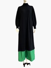 画像1: デイリーニット　スリット ワンピース (1)