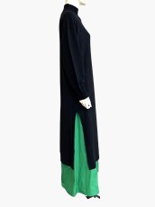 画像2: デイリーニット　スリット ワンピース (2)