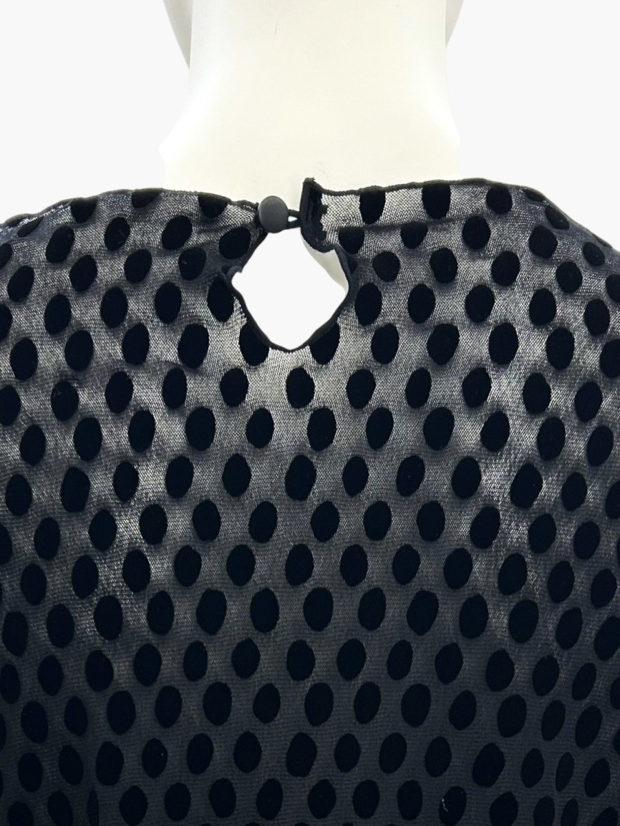 画像14: ランダムドットチュール ラウンドネック  (14)