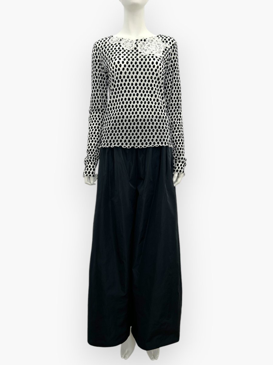 画像8: ランダムドットチュール ラウンドネック  (8)