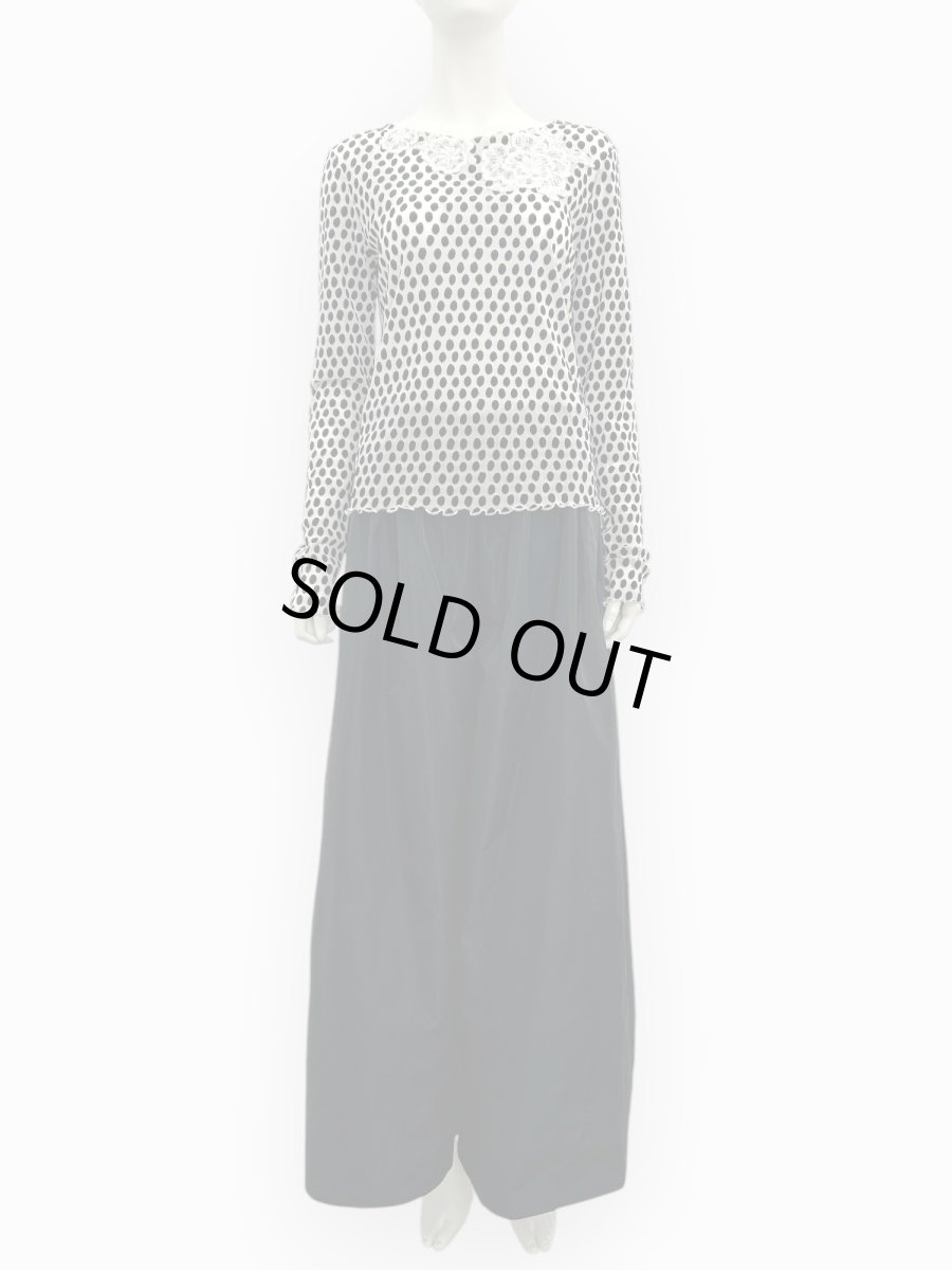 画像8: ランダムドットチュール ラウンドネック  (8)