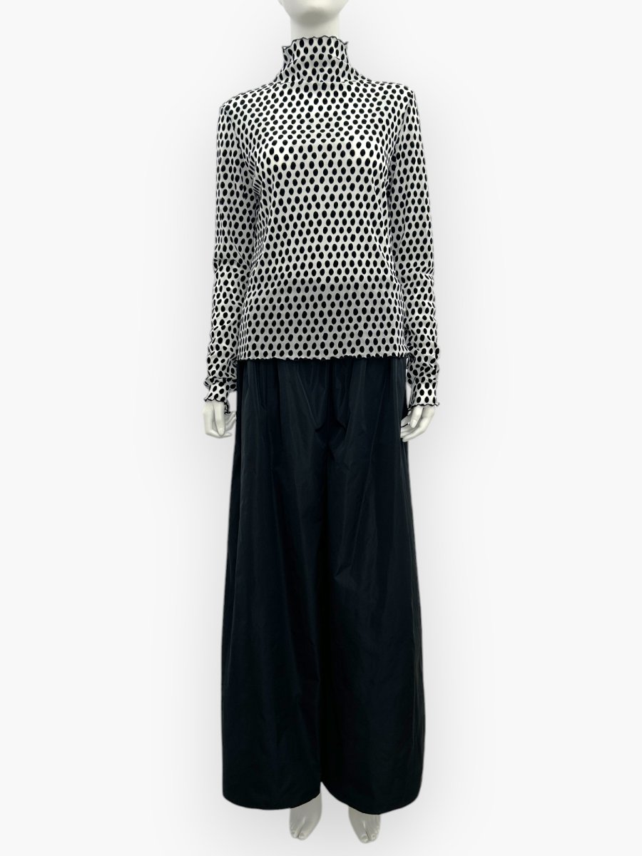 画像10: ランダムドットチュール　スタンドネック (10)