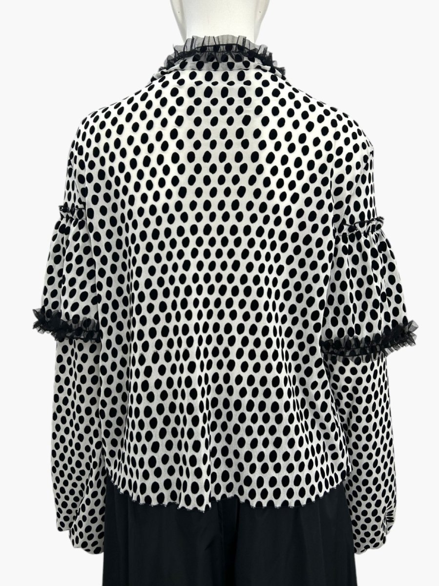 画像10: ランダムドットチュール カーディガン  (10)