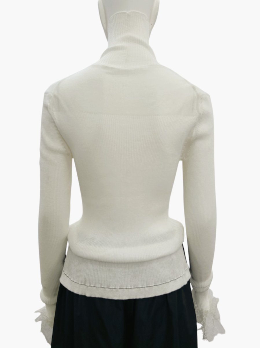 画像3: ベールリブニット スタンドネック  (3)