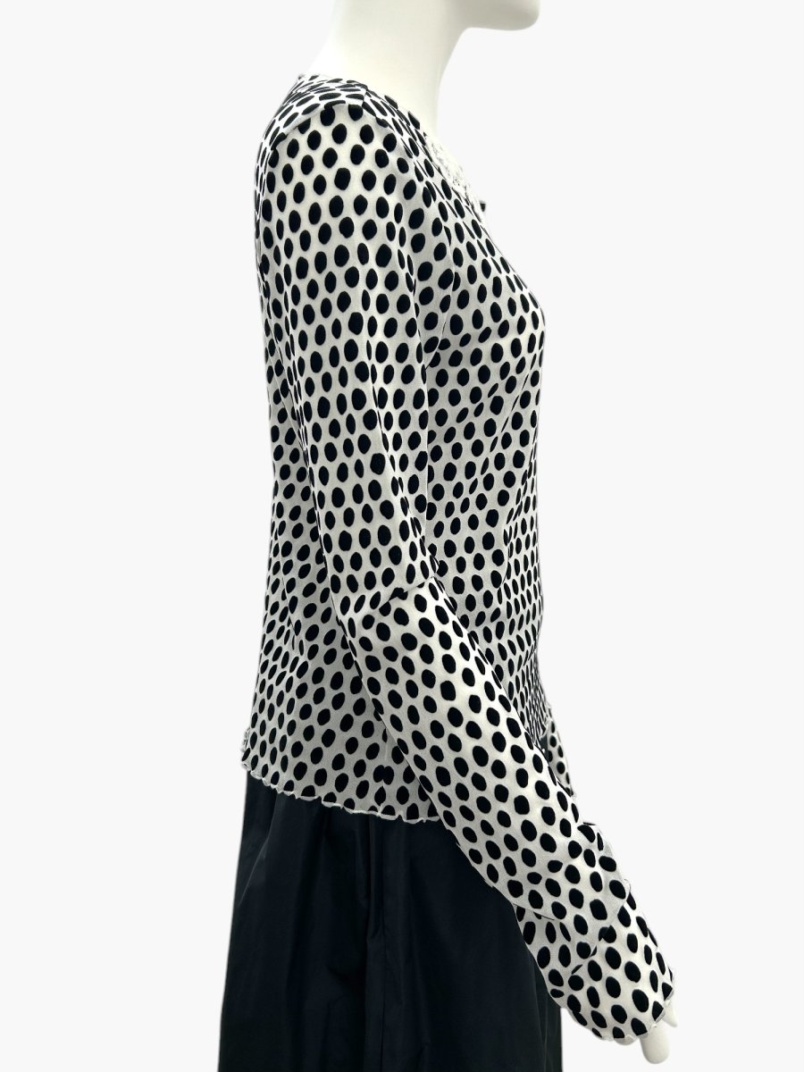 画像2: ランダムドットチュール ラウンドネック  (2)