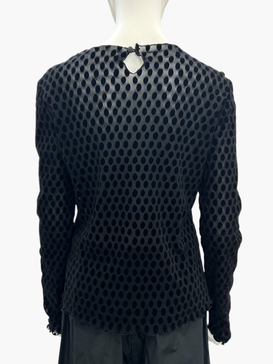 画像11: ランダムドットチュール ラウンドネック  (11)