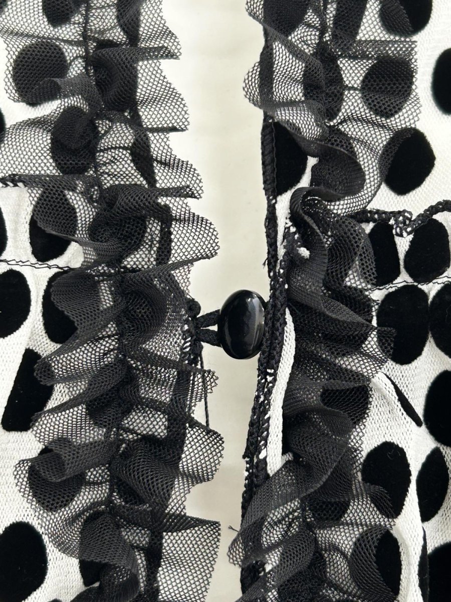 画像12: ランダムドットチュール カーディガン  (12)