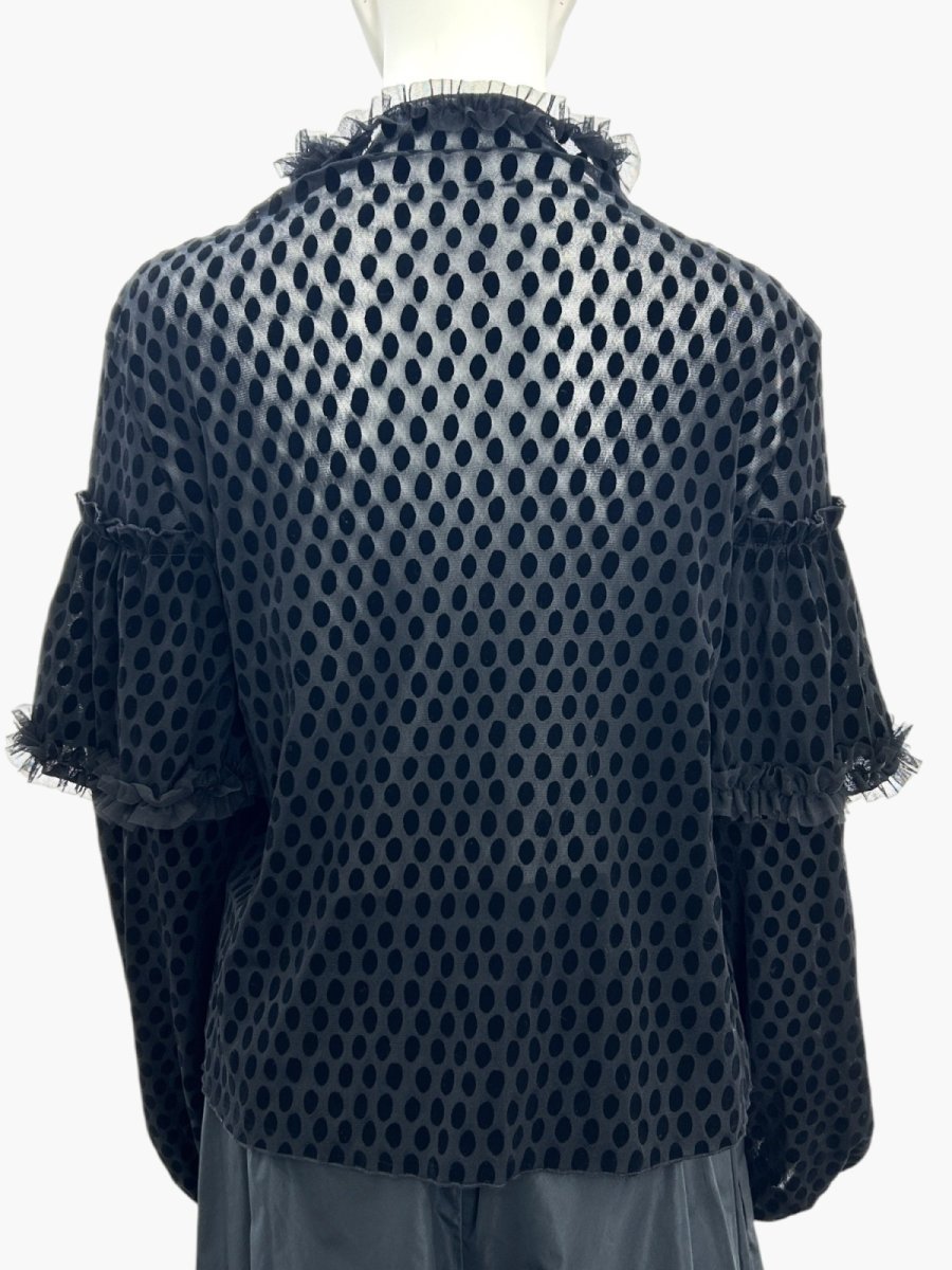 画像3: ランダムドットチュール カーディガン  (3)