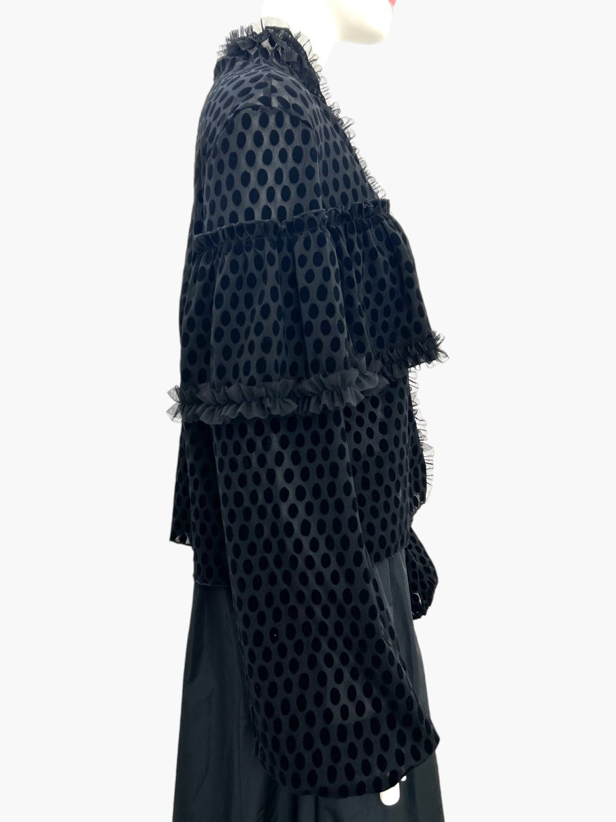 画像2: ランダムドットチュール カーディガン  (2)