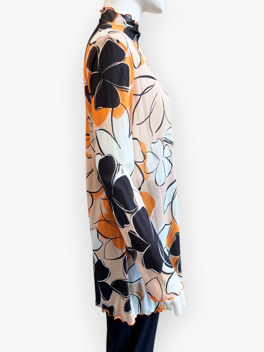 画像2: チュールスケッチフラワー　チュニック  (2)