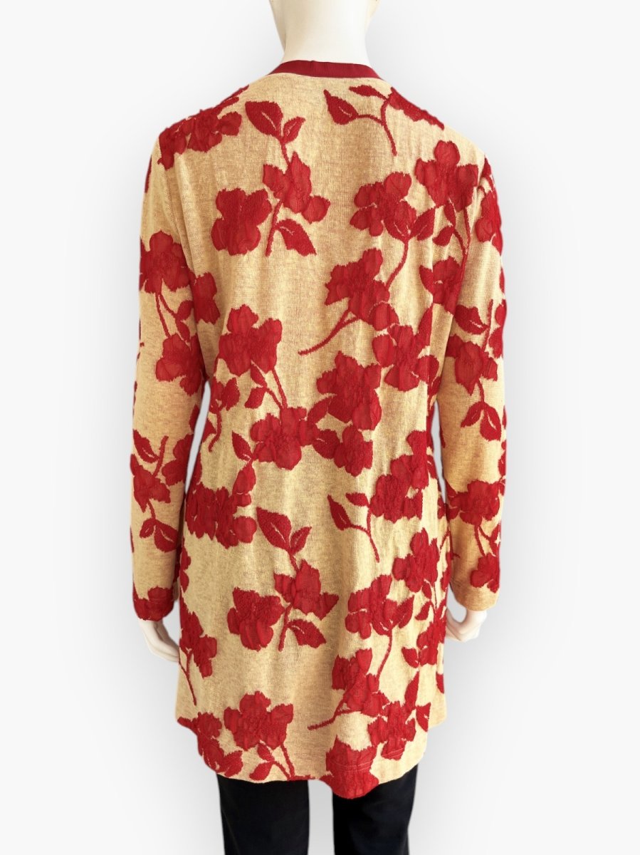 画像3: ニットふくれフラワージャガード　ジャケット (3)