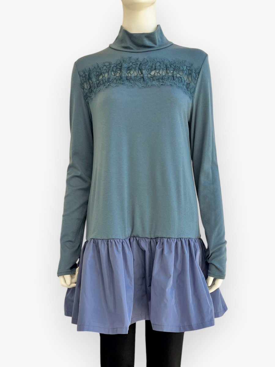 画像1: ソフトミラノリブチュニック  (1)