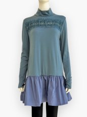 画像1: ソフトミラノリブチュニック  (1)