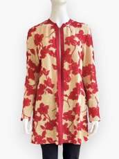 画像1: ニットふくれフラワージャガード　ジャケット (1)