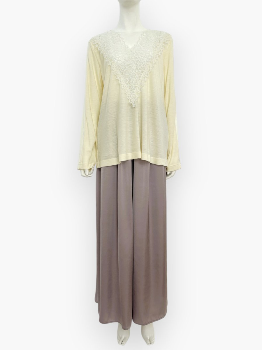 画像8: クイーンウールスムース Vネックレース  (8)