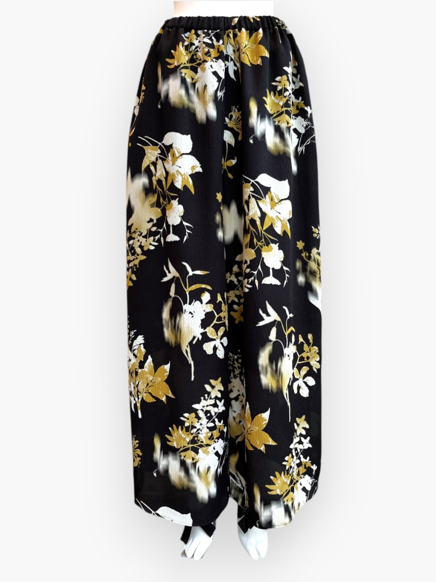 画像1: オンブレフラワープリント　パンツ  (1)