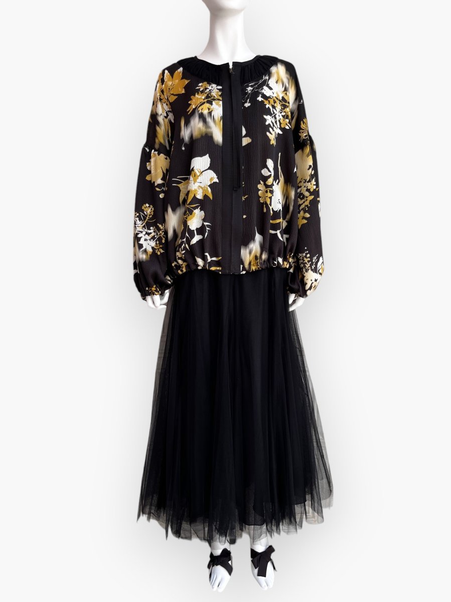 画像7: オンブレフラワープリント　ブルゾン  (7)