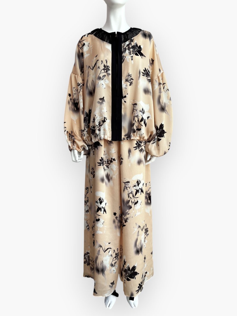 画像9: オンブレフラワープリント　パンツ  (9)