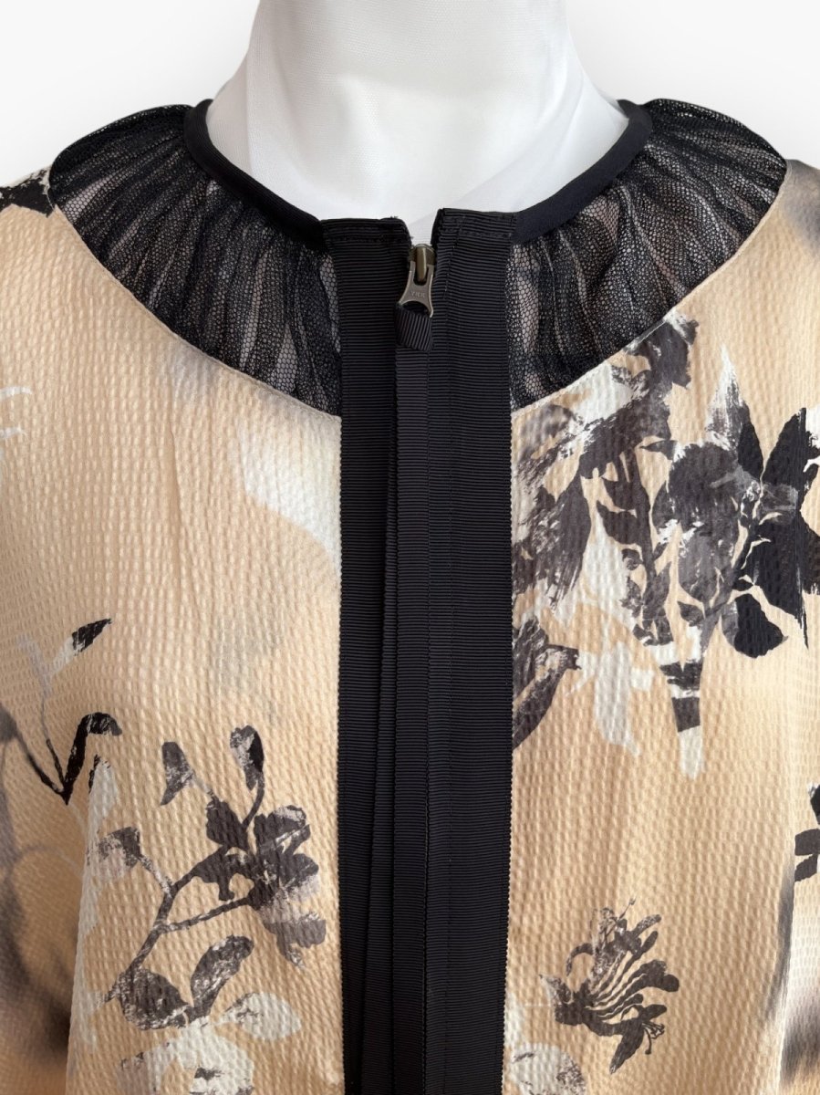 画像11: オンブレフラワープリント　ブルゾン  (11)