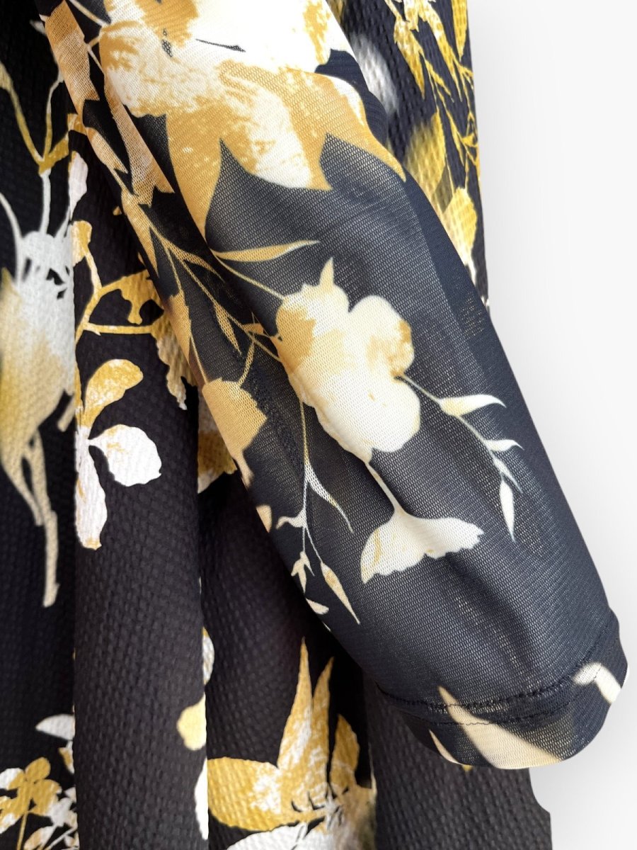画像6: オンブレフラワープリント チュニックブラウス  (6)