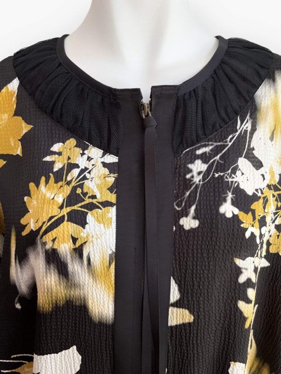 画像4: オンブレフラワープリント　ブルゾン  (4)