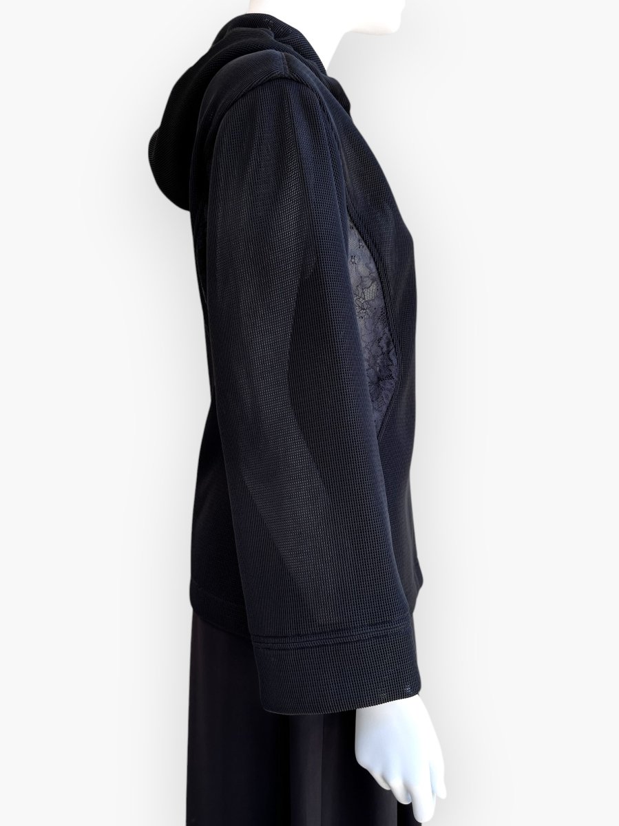 画像2: 3Dメッシュ フード付きブルゾン  (2)