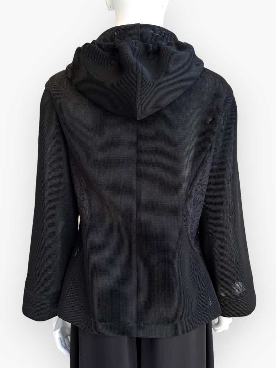 画像3: 3Dメッシュ フード付きブルゾン  (3)