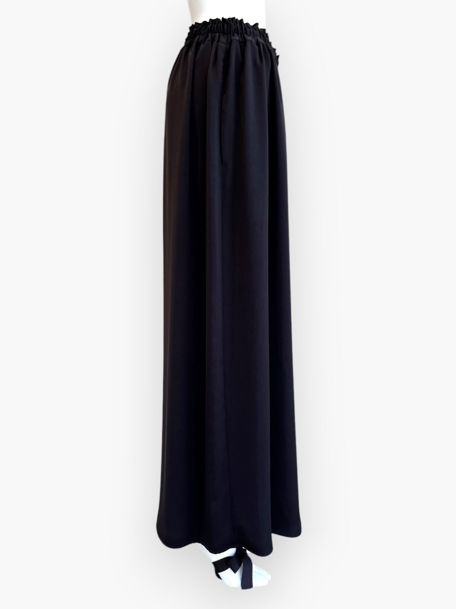 画像6: レーシーサテン　ワイドパンツ  (6)