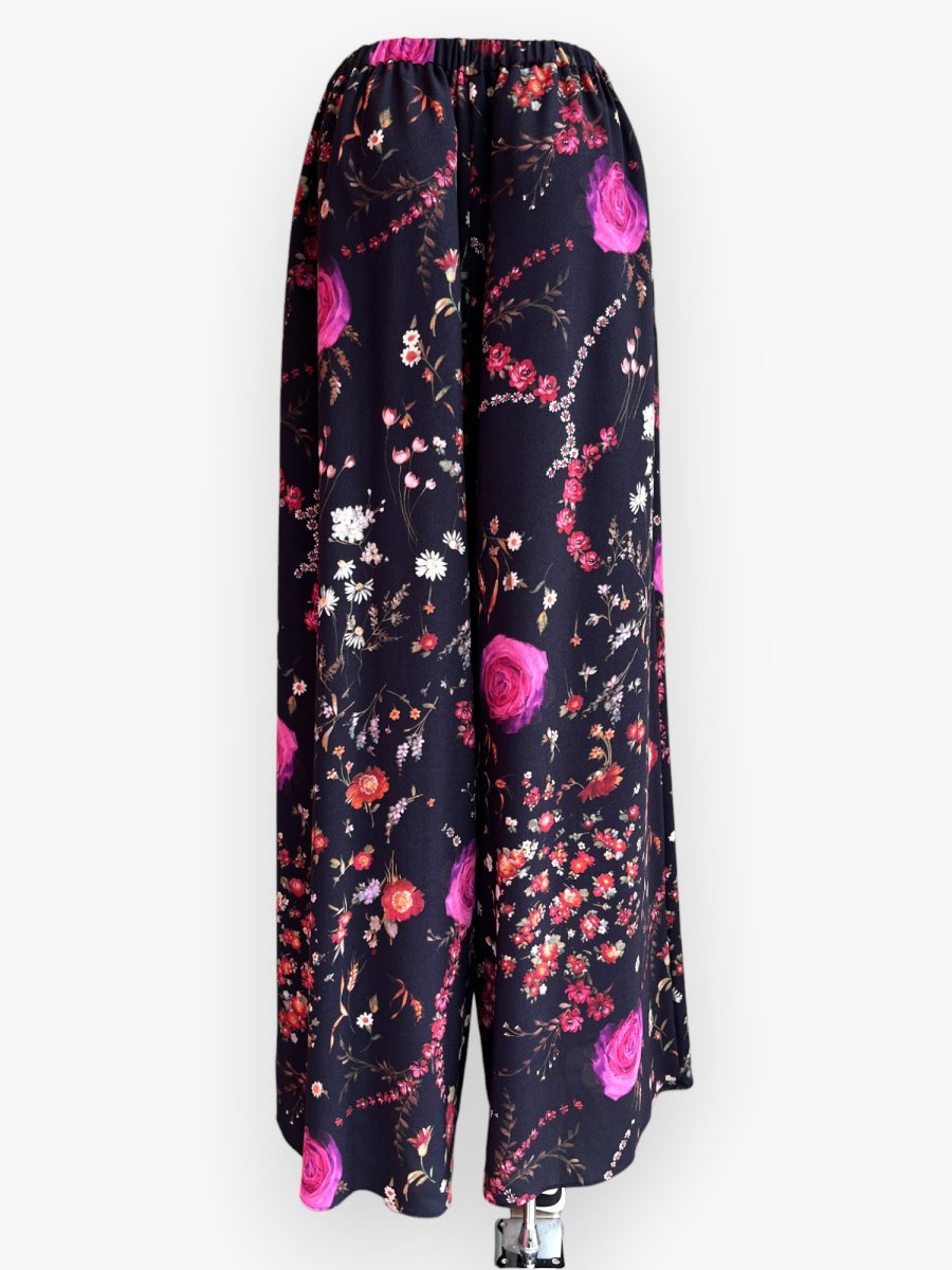 画像8: ミクスチャーフラワープリント パンツ  (8)